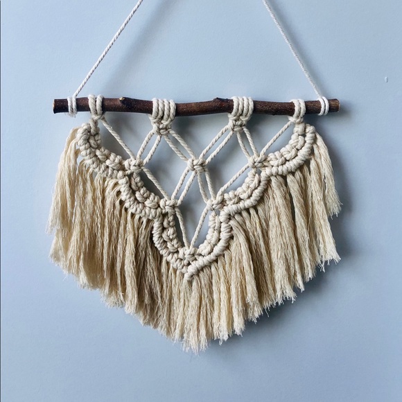 Handmade Macrame Wall Hanging - Picture 4 of 6